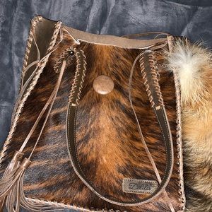Cowhide purse